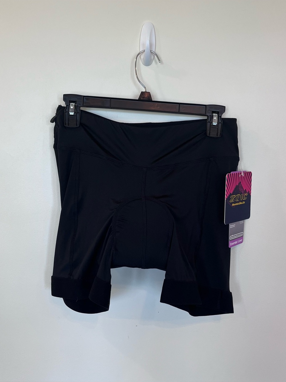 Zoic Bike Shorts Women Size L Black Mountain Road Bike Essential Padded Liner